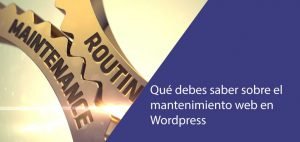 mantenimiento web wordpress